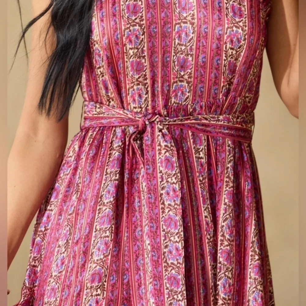 NEW MARIE OLIVER Alice Dress in Lychee Stripe Size L - Picture 3 of 10